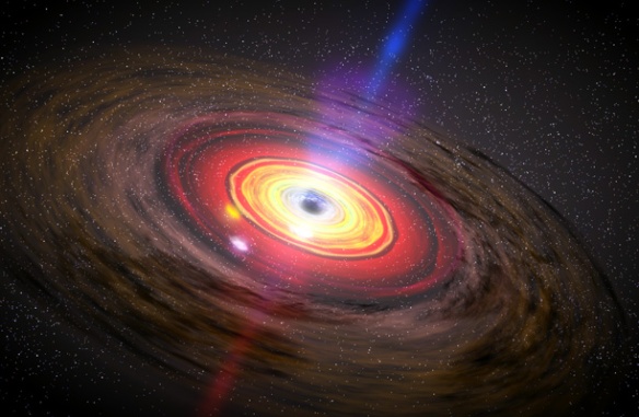 Artist impression of the accretion flow around a black hole.  Credit: NASA/Dana Berry, SkyWorks Digital
